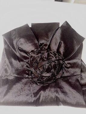 Romeo & Juliet Couture Black Strapless Rosette Dress Size M Y2K Cocktail Mini